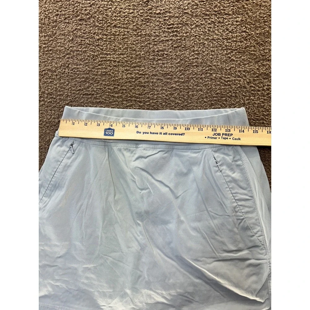 Eddie Bauer Travex Skort Light Blue Grey Hiking Athletic Skirt Womens 8